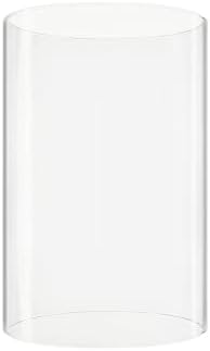 CYS EXCEL D-4" H-6" Glass Open Ended Hurricane Candleholder Bottomless Cylinder Sleeve Clear Chimney Shade Tube Cover, 1 Piece by CYSEXCEL%C2%AE