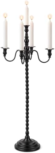 1 Pcs 36 Inch Black Candelabra Halloween Decorations, Retro by Ferrochef
