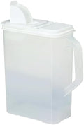 Buddeez Bulk Food Storage Container 8 Quart All Purpose Clear (White Lid) by Buddeez