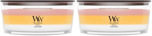 WoodWick Island Getaway Trilogy Gifts for Women and Men, 16 oz Ellipse Trilogy Candle with Crackling Wick, 16oz (Pack of 2) by WoodWick