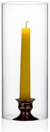 WGVI Hurricane Candle Holder Sleeve, Wide 3", Height 6", Clear Glass Cylinder Candleholder, Chimney Tube, Open Ended Candle Shade, 12 Pieces Bulk - Image 3