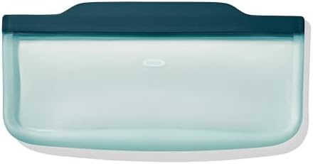 OXO Good Grips Silicone Reusable Bag - Slim Bag (30 oz), Lagoon by Unknown