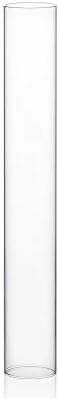WGVI Hurricane Candle Holder Sleeve, Wide 2", Height 14", Clear Glass Cylinder Candleholder, Chimney Tube, Open Ended Candle Shade, 1 Piece by WGVInternational-OpusGlassware