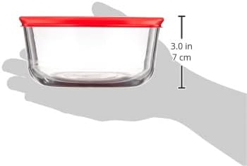 Pyrex Simply Store 4 Cup Glass Food Storage Container, BPA-Free Lids - Image 3
