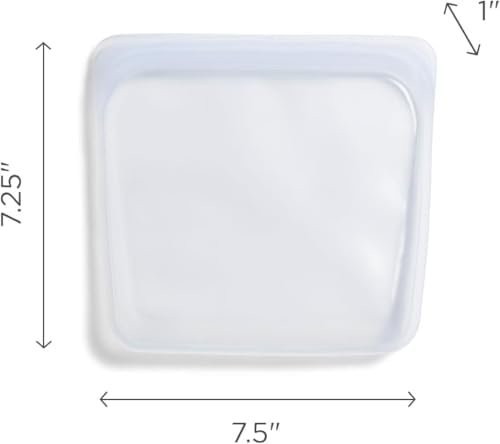 Stasher Premium Reusable Silicone Bags and Lunch Bag, 3-Pack, Artivism - Image 5