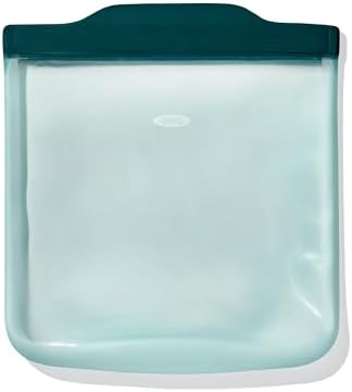OXO Good Grips Silicone Reusable Bag - Sandwich Bag (28 oz), Lagoon by Unknown