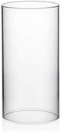 WGVI Hurricane Candle Holder Sleeve, Wide 4", Height 6", Clear Glass Cylinder Candleholder, Chimney Tube, Open Ended Candle Shade, 24 Pieces Bulk by WGVInternational-OpusGlassware