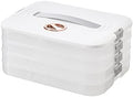 4-Layer Food Storage Containers with Lids Dumpling Storage Box by Jonvin
