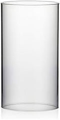 WGVI Hurricane Candle Holder Sleeve, Wide 5.5", Height 10", Clear Glass Cylinder Candleholder, Chimney Tube, Open Ended Candle Shade, 1 Piece by WGVInternational-OpusGlassware
