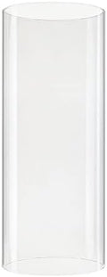CYS EXCEL D-4" H-9.5" Glass Open Ended Hurricane Candleholder Bottomless Cylinder Sleeve Clear Chimney Shade Tube Cover, 1 Piece by CYSEXCEL%C2%AE