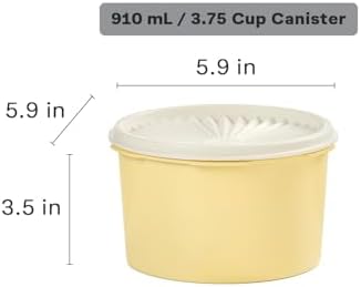 Tupperware Heritage 8-Piece Pastel Canister Set (4 Containers + 4 Lids) - Image 3