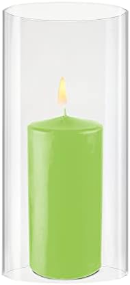 CYS EXCEL D-4.75" H-10 Glass Open Ended Hurricane Candleholder Bottomless Cylinder Sleeve Clear Chimney Shade Tube Cover, 1 Piece - Image 4