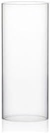 WGVI Hurricane Candle Holder Sleeve, Wide 3", Height 6", Clear Glass Cylinder Candleholder, Chimney Tube, Open Ended Candle Shade, 1 Piece by WGVInternational-OpusGlassware