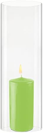CYS EXCEL D-4.75" H-14 Glass Open Ended Hurricane Candleholder Bottomless Cylinder Sleeve Clear Chimney Shade Tube Cover, 1 Piece - Image 5