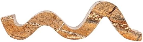 Bloomingville Marble Wave Double Taper Candle Holder, Brown Forest - Image 6