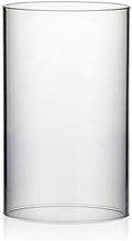 WGVI Hurricane Candle Holder Sleeve, Wide 6", Height 10", Clear Glass Cylinder Candleholder, Chimney Tube, Open Ended Candle Shade, 1 Piece by WGVInternational-OpusGlassware