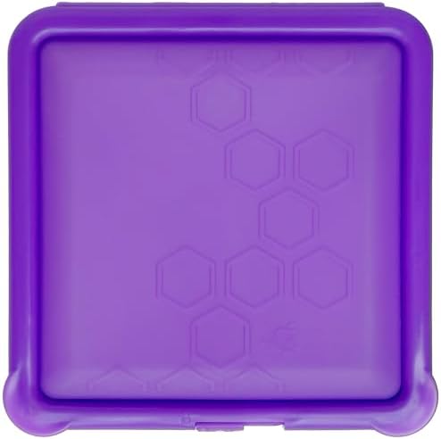 Big Bee, Little Bee SoftShell Reusable Silicone Food Storage Container - Clamshell Snap-Close Design, No Lost Lids, Easy to Clean, Compact for Travel, Meal Prep, Microwave Freezer and Dishwasher Safe by BigBeeLittleBee