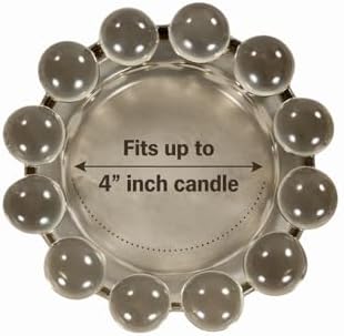 Alice Lane Home Collection Original Smoky Glass Large Bubble Candle Dish - Image 3