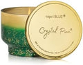 Capri Blue Crystal Pine Scented - Glimmer Inverted Jar Candles - Soy Candles - Holiday Candle with Emerald Green & Gold Ombre Glass Candle Holder (10 oz) by Unknown