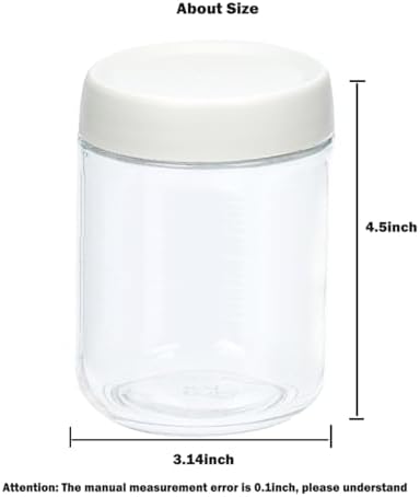 2Pack Overnight Oats Containers with Lids, 16 oz Glass Mason Overnight Oats Jars, Wide Mouth Mason Salad Jars, Airtight Containers for Milk, Cereal, Fruit, Yogurt, Spice Sugar, Salad Dressing - Image 6