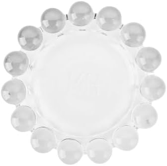 khtumeware Large Chic Clear Bubble Glass Candle Dish – Modern Clear Glass Candle Holder for Tealights & Diffusers, Decorative Tray for Home & Tabletop Decor（1 Pack） - Image 3