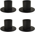 GUTE Taper Candle Holder Matte Black Iron Candlestick Home Decor 4Pcs by GUTE
