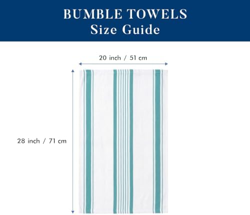 Premium Kitchen Towels 6 Pack 100% Cotton, 20"x28" Dish Towels - Aqua - Image 2