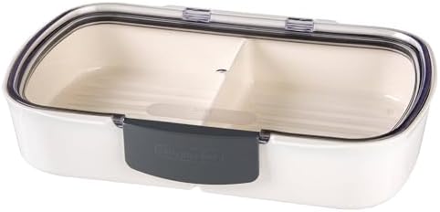 ProKeeper Split Deli Food Storage Container with Air-Tight Silicone Seal and Dry Erase Compatible Lid, 11.75 (Pack of 2) - Image 2