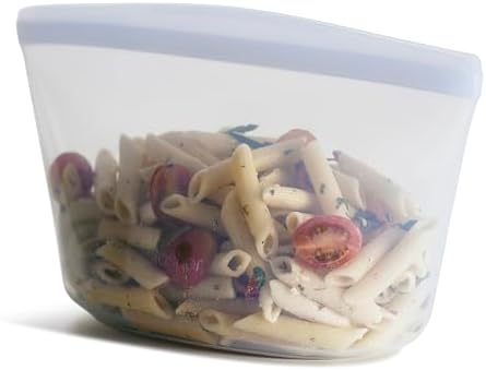 Stasher Premium Reusable Silicone Food Storage Bowl, Clear, 6-Cup by Stasher