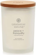 Chesapeake Bay Candle Scented Candle Peace + Tranquility (Cashmere Jasmine) Medium Jar Home Décor by ChesapeakeBayFragrance