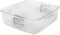 Rubbermaid Commercial Products, Space Saving Square Food Storage Container, 2 Quart, Clear, for Kitchen/Sous Vide/Meal Prep by Rubbermaid