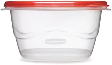Rubbermaid TakeAlongs Deep Square Food Storage Containers, 5.3 Cup, 2 Count by Rubbermaid