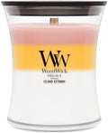 WoodWick Island Getaway Trilogy Tri-Scented Candle, Crackling Wick, 9.7oz by WoodWick