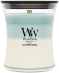 WoodWick Driftwood Shores Tri-Scented Candle, Crackling Wick, 9.7oz by WoodWick