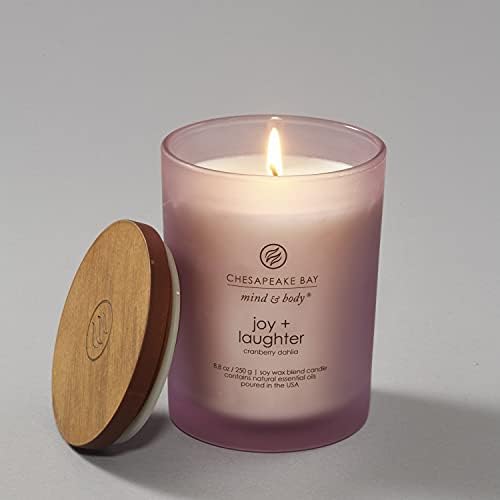Chesapeake Bay Candle Medium Jar Candles | Joy + Laughter (Cranberry Dahlia) and Confidence + Freedom (Oak Moss Amber) 2 Count Home Décor - Image 5
