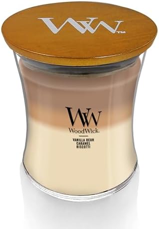WoodWick Cafe Sweets Trilogy Tri-Scented Candle, Crackling Wick, 9.7oz (Pack of 4) - Image 2