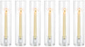 NUPTIO Hurricane Candle Holder for Candlesticks: 11.8" H Set of 6 by Nuptio