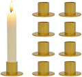 GUTE Gold Taper Candle Holder Matte Iron Candlestick Decor Farmhouse 8Pcs by GUTE