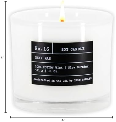 Lulu Candles | Sexy Man| Luxury Scented Soy Jar Candle | Hand Poured in The USA | Highly Scented Long Lasting (11 Oz.) - Image 2