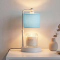 Candle Warmer Lamp with Timer, Dimmable Candle Wax Warmer, Height Adjustable Electric Candle Lamp Warmer with 2 Bulbs, Gifts Idea for Women Her, Mom, Vintage Home Decor for Bedroom-Blue by Bingyouth
