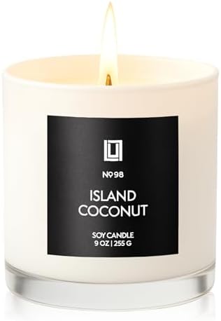 Lulu Candles | Island Coconut | Luxury Scented Soy Jar Candle | Hand Poured in The USA | Highly Scented & Long Lasting (9 Oz.) - Image 2