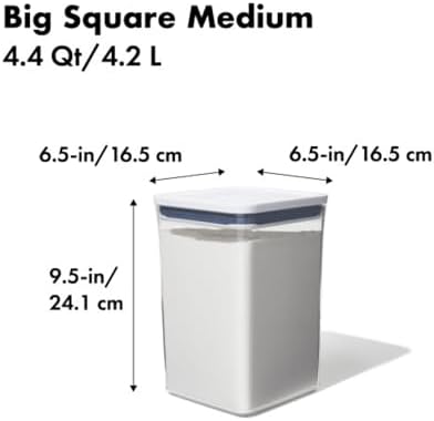 OXO Good Grips POP Container - 4.4 Qt/4.2 L,Airtight Food Storage Containers,(Pack of 4) - Image 2