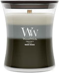 WoodWick Warm Woods Trilogy Tri-Scented Candle, Crackling Wick, 9.7oz by WoodWick