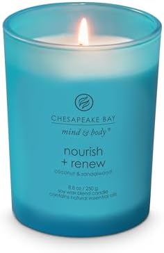 Chesapeake Bay Candle Mind & Body Medium Jar Candle Nourish + Renew (Coconut & Sandalwood) (Pack of 4) - Image 4