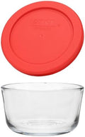 Pyrex Simply Store 1 Cup Single Glass Food Storage Container, Plastic Lid by Pyrex