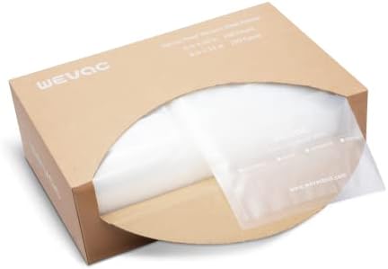 Wevac 150 Pint 6"x10" & 150 Quart 8"x12" Vacuum Sealer Bags, Keeper Box by Wevac