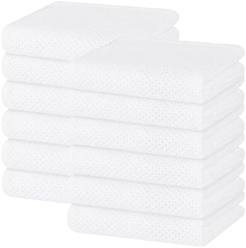 Homaxy 100% Cotton Waffle Weave Kitchen Dish Towels 12-Pack, White by Homaxy