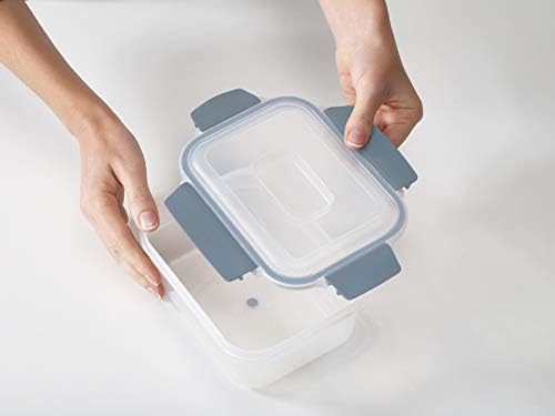 Joseph Joseph Nest Lock Plastic BPA Free Food Storage Container Set with Lockable Airtight Leakproof Lids, 10-Piece, Sky - Image 4