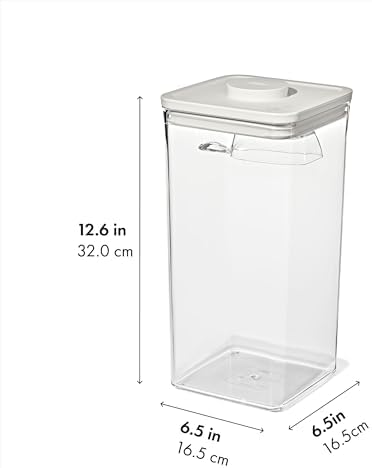 OXO Pet Food Storage POP Container with Scoop - 6.0 Qt/5.7 L, Whisker Gray - Image 6