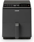 Cosori Smart Air Fryer 6.8 Qt, Dual Heating Elements, Ceramic Coating, Gray by Cosori